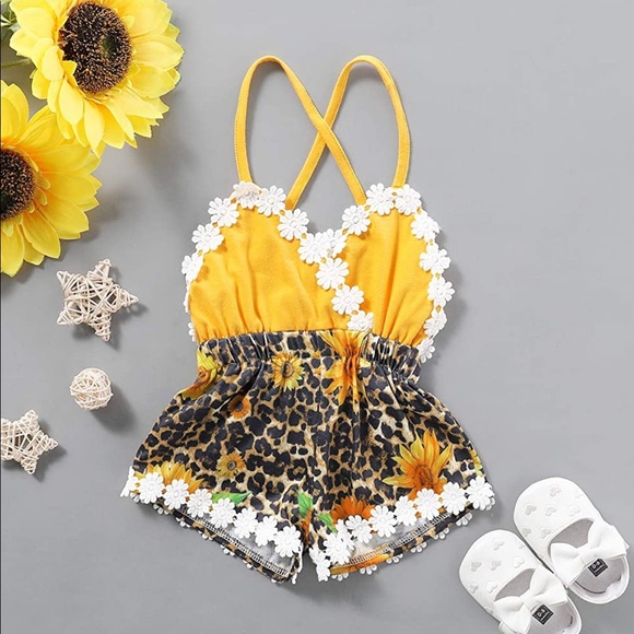 Toddler Baby Girl Summer Romper - Picture 1 of 5